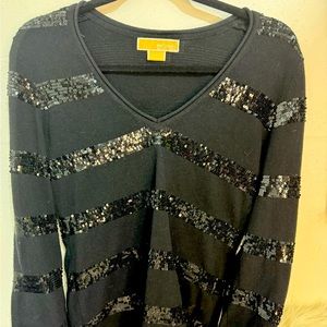 Michael Kors Black Sequence Sweater
